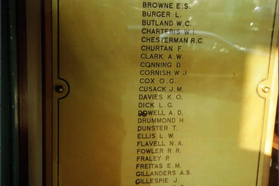 Names on roll