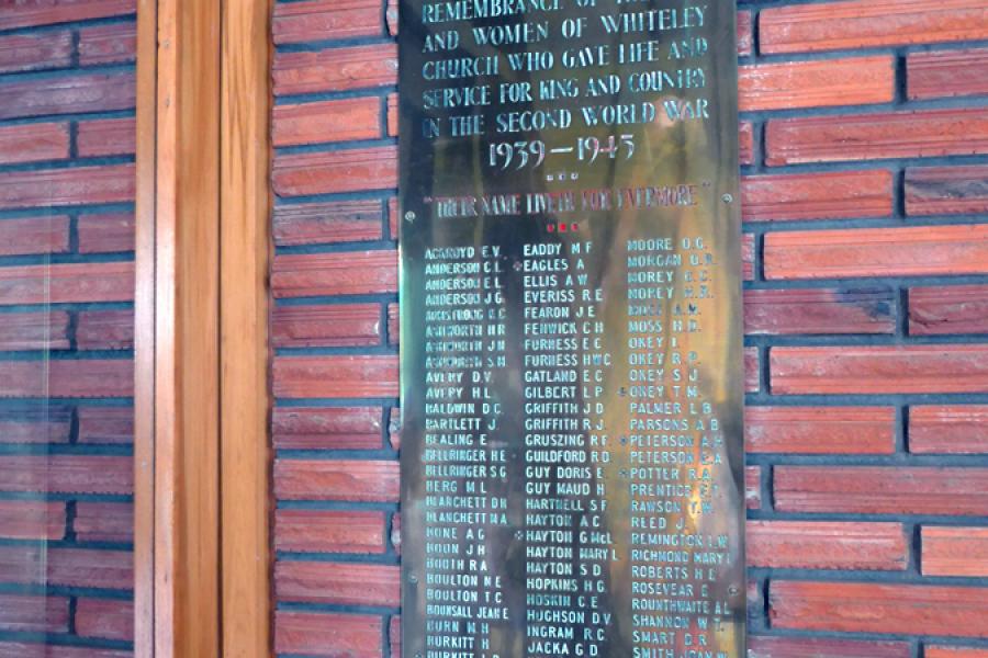 Whiteley Memorial Methodist Church memorials