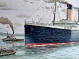 RMS Titanic undergoing sea trials in Belfast
