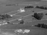Hamilton's Mormon temple from the air, 1963