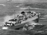 Aramoana in rough seas, 1964