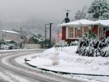 Snow in the Upper Hutt suburb of Pinehaven