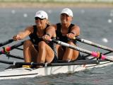 Georgina and Caroline Evers-Swindell at Beijing