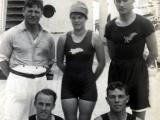 Val Walrond and fellow Olympians en route to Antwerp, 1920