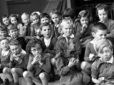 Children eating school apples