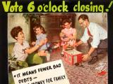 6 o'clock closing poster, 1948