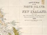 Map of North Island, 1869