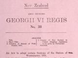 Statute of Westminster Adoption Act 1947
