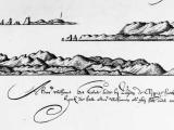 Sketch of Cape Foulwind in 1642