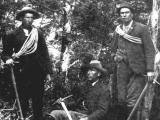 First to climb Aoraki/Mt Cook, left to right: Jack Clarke, George Graham, Tom Fyfe