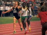 Filbert Bayi holds off John Walker to win the 1500 m