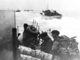 British commandos scramble ashore on D-Day