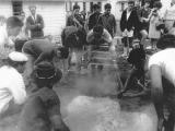 Cooking on a hangi