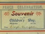 Peace celebrations in 1919