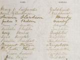 Sheet from the 1893 suffrage petition
