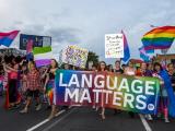 RainbowYOUTH marching in the Auckland Pride Parade,  14 February 2018