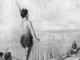 Rewi at Ōrākau, from Auckland Weekly News, 1893