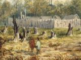 George Page painting of Boulcott’s Stockade, 1846