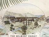 Decorative railway map