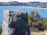 Memorial above Cooks Beach