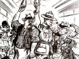 Fears about Asian immigration cartoon, 1920