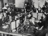  Telegraph operators at work, c. 1900
