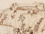 Sketch of the Naval Brigade’s unsuccessful attack at Rangiriri