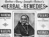 Advertisement for Mother Mary Joseph Aubert's herbal remedies
