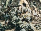 Russell Clark, Action, Falamai village, c. 1944