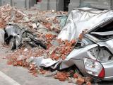 Damaged car in Christchurch, September 2010