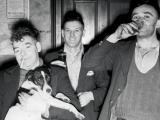 Drinkers at Denniston Hotel, West Coast, 1945