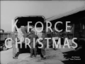 Army truck behind words 'K-Force Christmas'