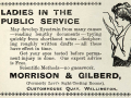 'Ladies in the public service'