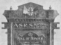 Newmarket railway workshops roll of honour board