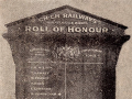 Christchurch railway workshops roll of honour board