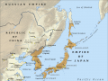 Map of the Empire of Japan in 1914