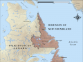 Map of Newfoundland in 1914