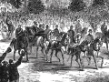Engraving of the Duke of Edinburgh's visit to Auckland