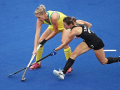 New Zealander Kelsey Smith competes with Australian Jodie Kenny