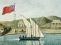 Painting of the missionary establishment at Kerikeri