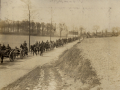 Artillery on the march on the Western Front