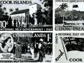 Stamps commemorating Cook Islands self-government