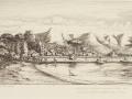 Sketch of French settlers at Akaroa