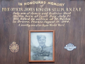 James Stellin memorial plaque, Scots College, Wellington