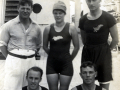 Val Walrond and fellow Olympians en route to Antwerp, 1920