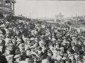 Strikers' meeting, Basin Reserve, 1913