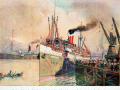 Farewelling troops painting