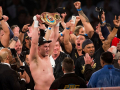 Joseph Parker lifts the WBO world heavyweight belt