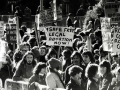 An abortion-rights march in May 1977 at Parliament grounds.