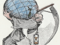 ‘Old Father Time’ cartoon drawn by Kenneth Alexander in 1927
